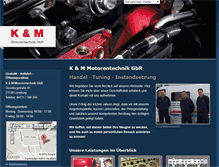 Tablet Screenshot of k-u-m-motorentechnik.de
